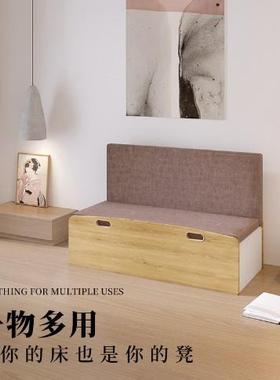 折叠床双SRI人人风琴床家用单多发功能隐形床沙床一体式伸缩纸简