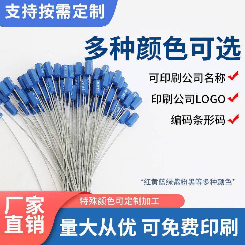 铅封钢丝次罐性集无品牌/装锁箱施封防盗锁扣一油车锁定作水电表