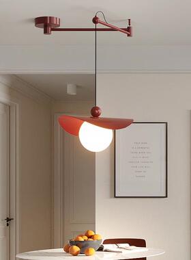 新款全摇光移动臂式餐厅吊41602灯现代极简设计师谱单奶油风长线