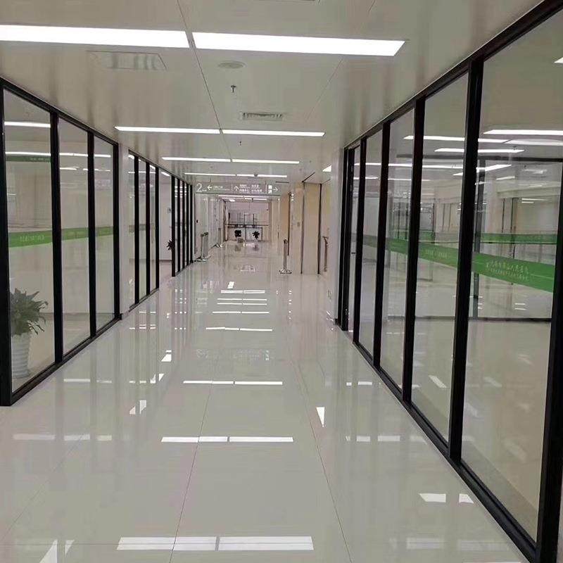 8做6款单玻玻璃隔断定铝合金玻璃隔办公断86款单玻室璃玻隔断墙高