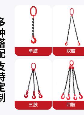 起重1吊链80级/00级吊具锰钢吊索具起重链条成套TXV吊钩吊环吊具