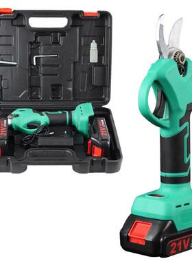 21V2.5MM绿色锂电剪刀剪树枝专用修剪树枝绿化园艺剪园林大修枝剪