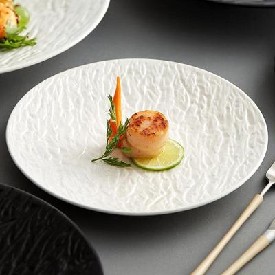 黑色草帽西餐牛厅排装摆盘法式餐盘盘子饰创意78418意境菜颜值餐