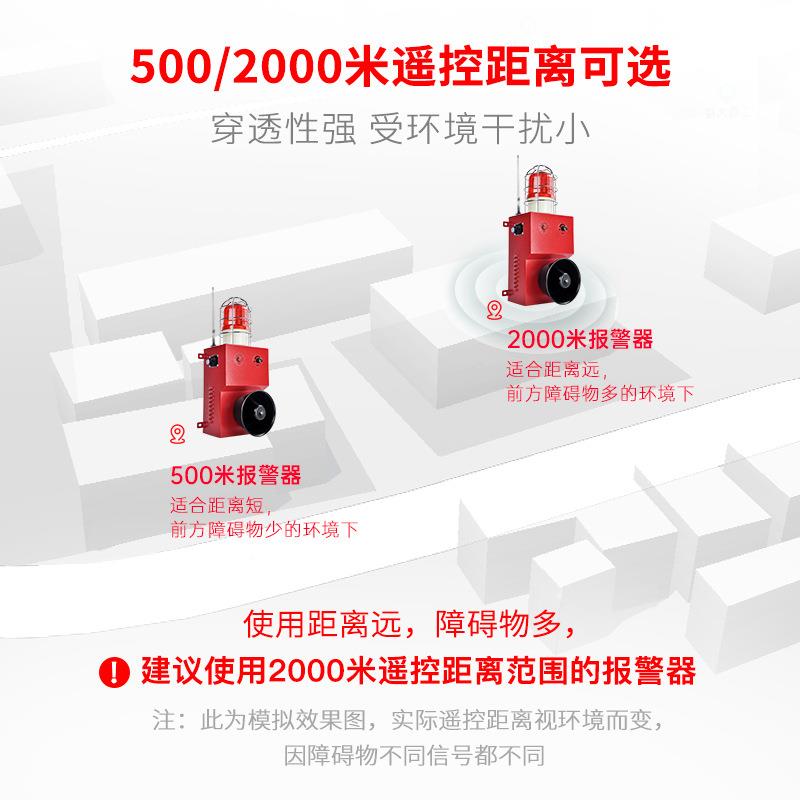 TGSG-码9Y-0无线遥控报警器大功率大分贝港口2头JWE20000m距离