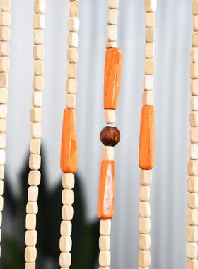 桃门帘挂用帘中国风木帘于客餐厅做玄关木隔断等厂KS-897家厅直销