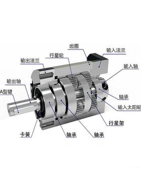 精密行星减速配5786步进40560800伺服电OBU机200W400W7W齿机轮减