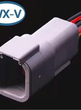 DM0T4-6P线束DTM6-2S德NOV驰型DTM系列防水0连接器DTM06-6S公母线