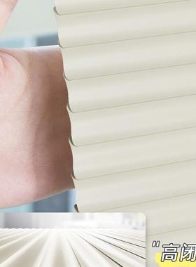 奶油色型厨百叶F9TJS89M窗帘免打孔卫间浴室生防水房S铝合金遮光