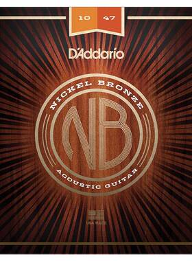 达达里奥新系列B101213XUF镀N铜民吉谣他弦镍原声木吉他琴弦