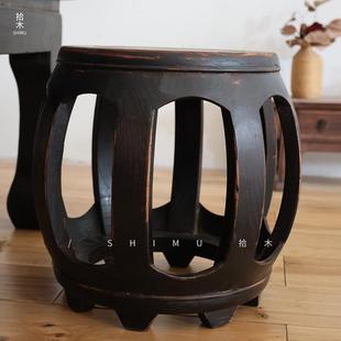 矮桌四方仿桌茶实木中式 货古老家桌054具复古做旧茶几明清古典