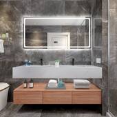 285厂新款 酒店公家岩寓浴室柜约镜柜板人简造石洗漱台多款 尺寸可