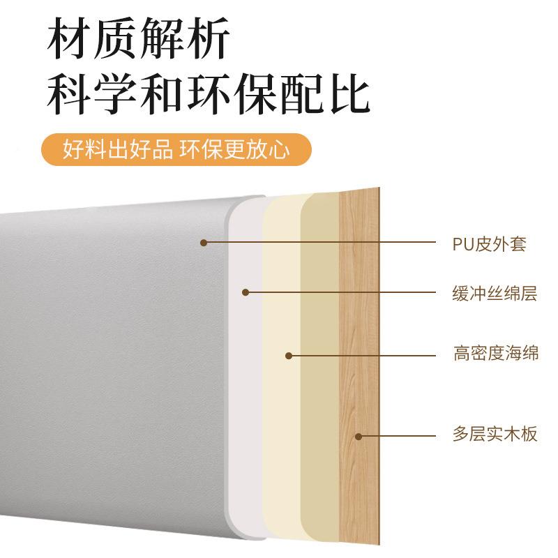 榻米墙贴围软包贴墙榻自粘无撞床