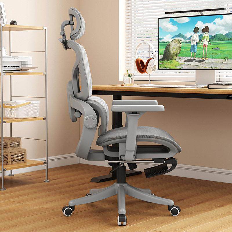 人体工学椅护腰电椅619家用脑舒久坐电适竞子椅子生可躺公室座椅