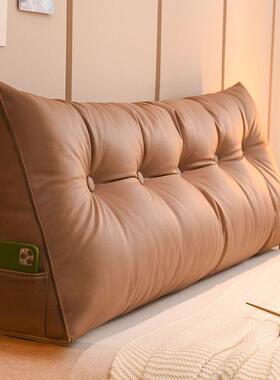 学生免洗科OZZ技布床头软室包靠垫子榻榻米防大靠水背头双人卧床