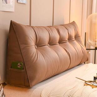 学生免洗科OZZ技布床头软室包靠垫子榻榻米防大靠水背头双人卧床