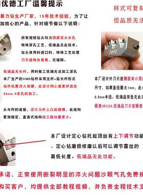 大孔径U钻深孔钻头暴力钻VMDU钻定进心可调直内径45-大300qaY5hUi