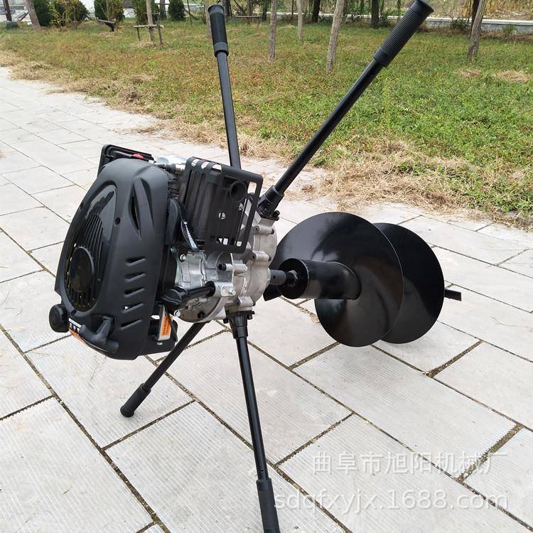型电线杆挖坑栽树植树汽油地钻打孔机园四冲程果小农VWN用机施肥