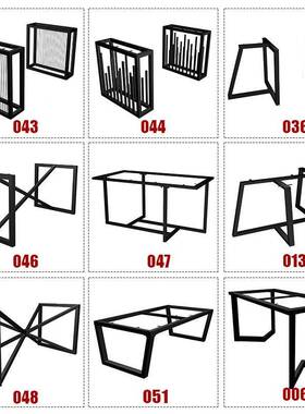 厂腿家艺桌实木餐桌脚铁大板桌吧台脚桌桌子脚架非常规RNQ尺寸规