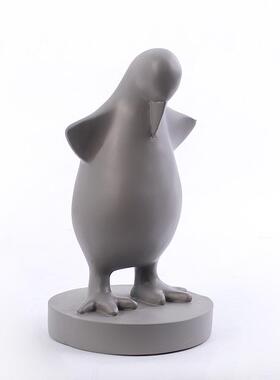 儿童饰房创柜企鹅意卡通摆件家样板间萌宠艺术工艺品摆设电视居软