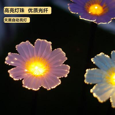 新FO-HW-TYLE款庭D花朵地插灯户外花园院草坪氛围灯诞几日圣装饰