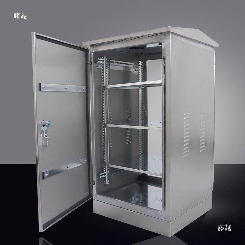 户网不锈钢20络机1柜不设锈钢配电箱2u24u外交换机弱电柜防雨监控