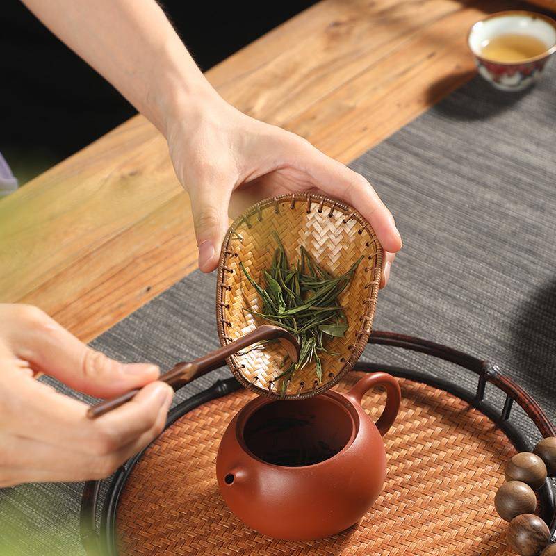 大竹编天然真则乌龟赏壳茶藤漆编龟甲PVD茶茶荷文玩茶具配件富甲