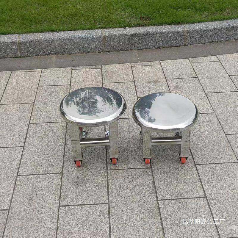 国风特加固不刹锈223钢小车圆凳转向带中迷你静音万厚向轮滑轮其