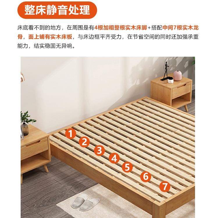 排任骨架床无床头床无靠背矮床民宿店酒定制意尺寸实木架985榻榻