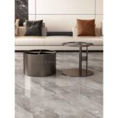 圆形大理石茶BWJ012几锈支架岩板子母组合茶几腿几脚奢石边不钢角