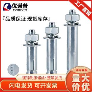 整箱8.8级镀锌膨胀螺丝膨胀螺栓金属管国标M6M8M10M20金属连接件