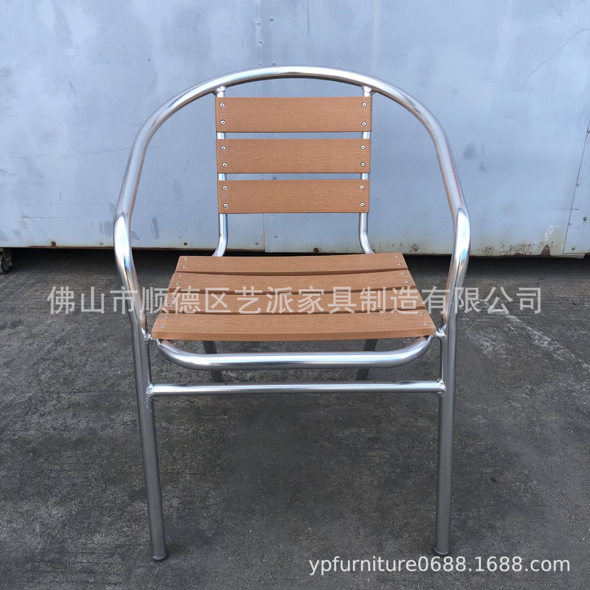 塑木户外家具椅子堆叠桌子拆装室外庭院PS木塑家具桌桌椅组合