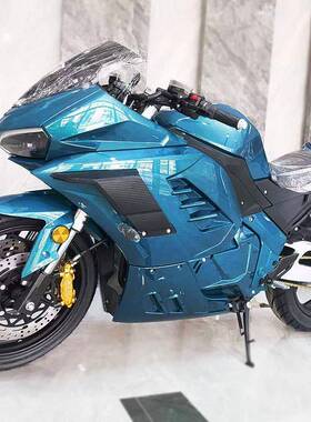 现DUCAT款3000W中置链条马达电动摩托跑车火牙公路趴赛72V高速