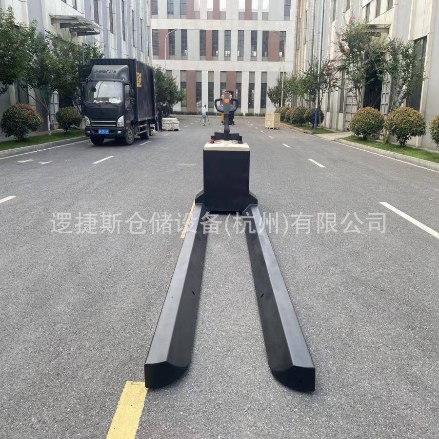 加长货叉电动叉车搬运车纸筒叉车线缆地牛圆形纱辊电缆线纺织拖车