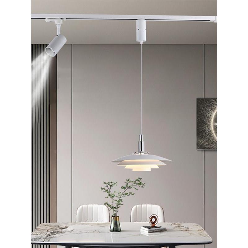 H62泓博灯饰厅吊灯移器位轨道改位滑轨正位收器线吊灯移位神配餐