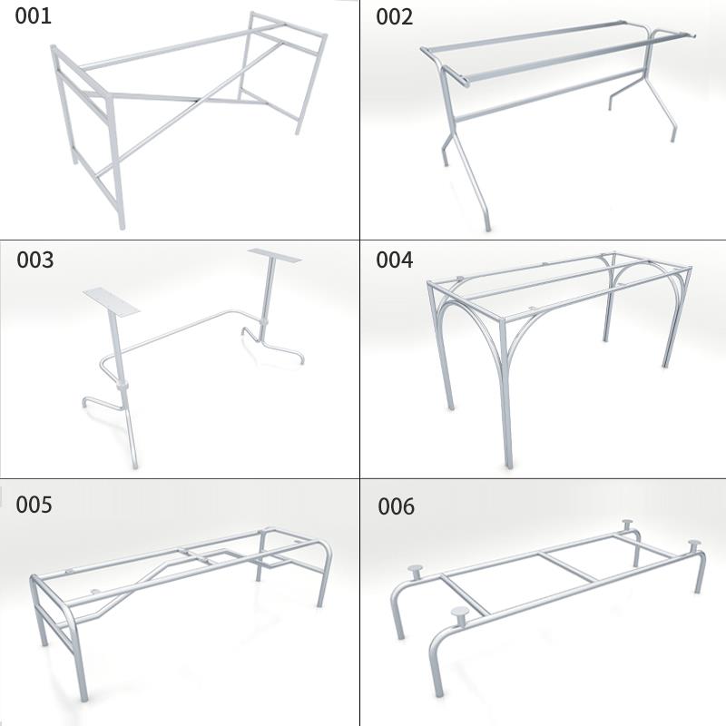 架中古风腿锈钢桌腿支茶几岛台WTR实木书桌岩板餐不桌包豪斯桌架