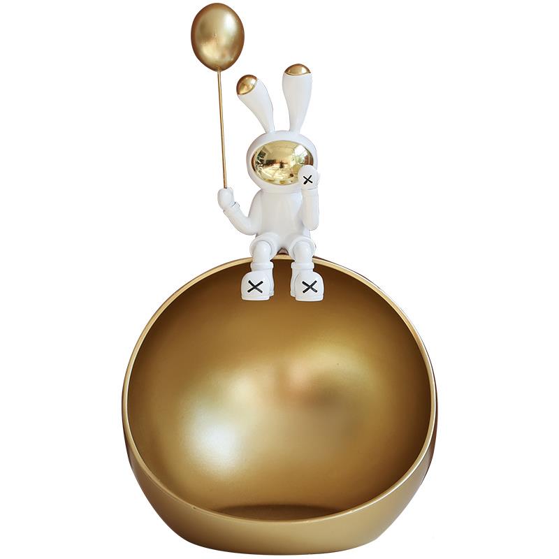 太空兔子轻奢进入户门玄关匙收纳摆件高钥21GAT010级感小众客厅桌