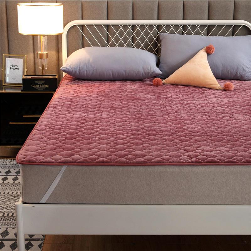 法莱绒四季防床垫被珊瑚绒褥子1.滑8m米床床垫榻榻米宿舍55352465