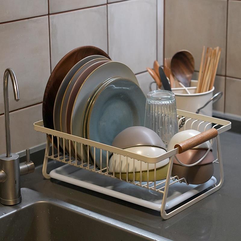 寻常但不将就。一宅日式铁餐具沥水MKX厨房置物碗盘收纳架层艺架