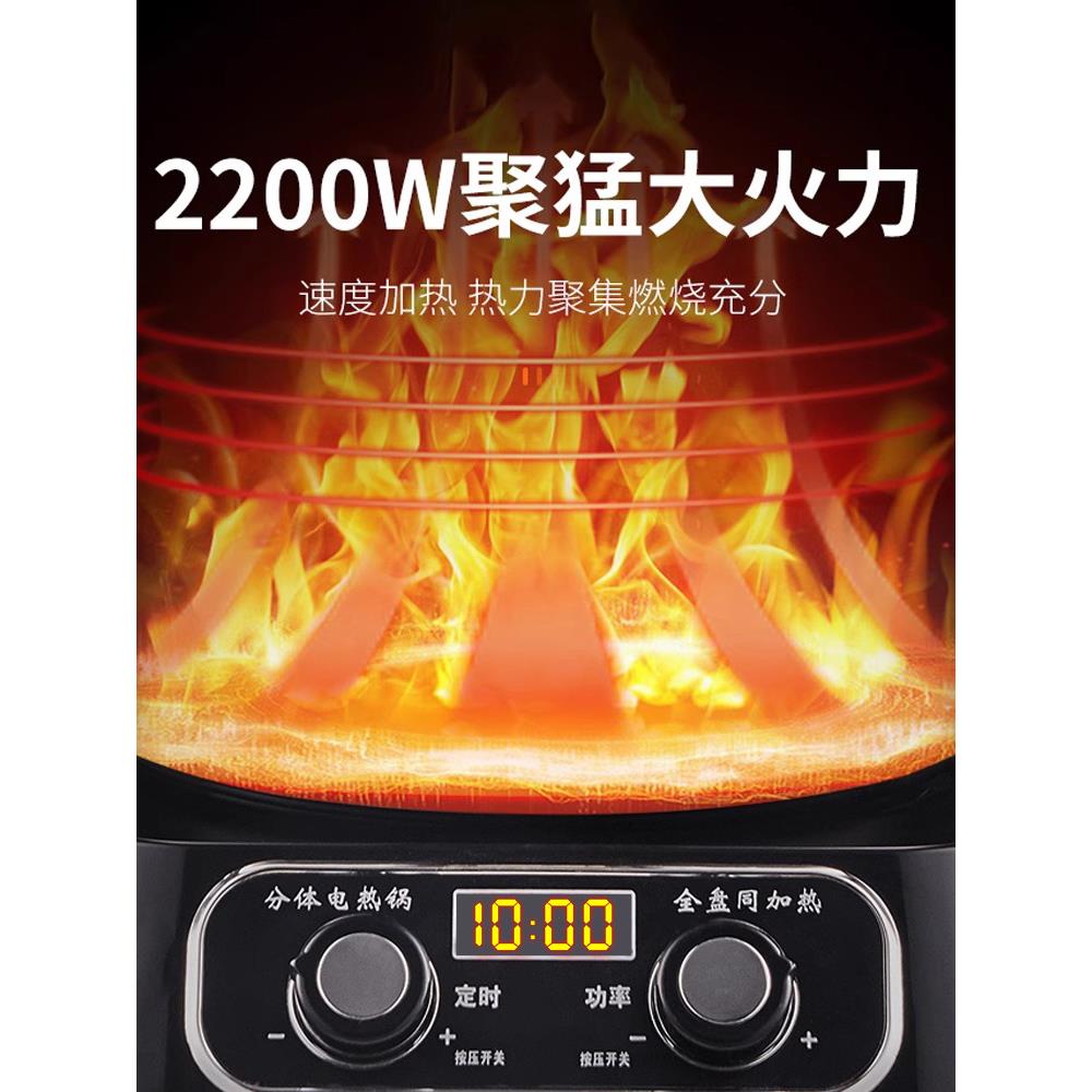 惠炖当家多功能新款家用电蒸商51023用大容量无铸锅铁涂层煮分体