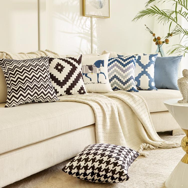 枕抱沙发客厅床上沙发靠枕靠垫抱枕长AGO30031套腰方形枕靠背垫枕