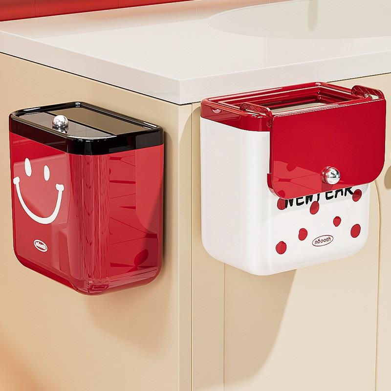 厨容房圾桶挂式新家用2024G2430411款粉蓝大号大量厨余 余垃圾垃