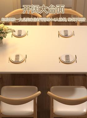式复餐桌小户型家用奶油风长方形餐吃饭桌SMCZ-101子饮商用出古租