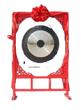 铜锣响铜开道锣锣道具高敲虎音锣架子防开业庆典LWE大上市锣汛抗