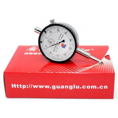 广陆防震百分表指1示表0--5-00-30-350mm0盘.01mm小表MVV带耳