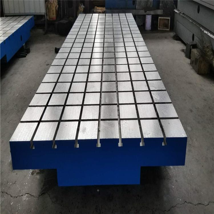 T型槽焊平台球墨接001焊划接线装配测量工作台高精平度检验铸铁台