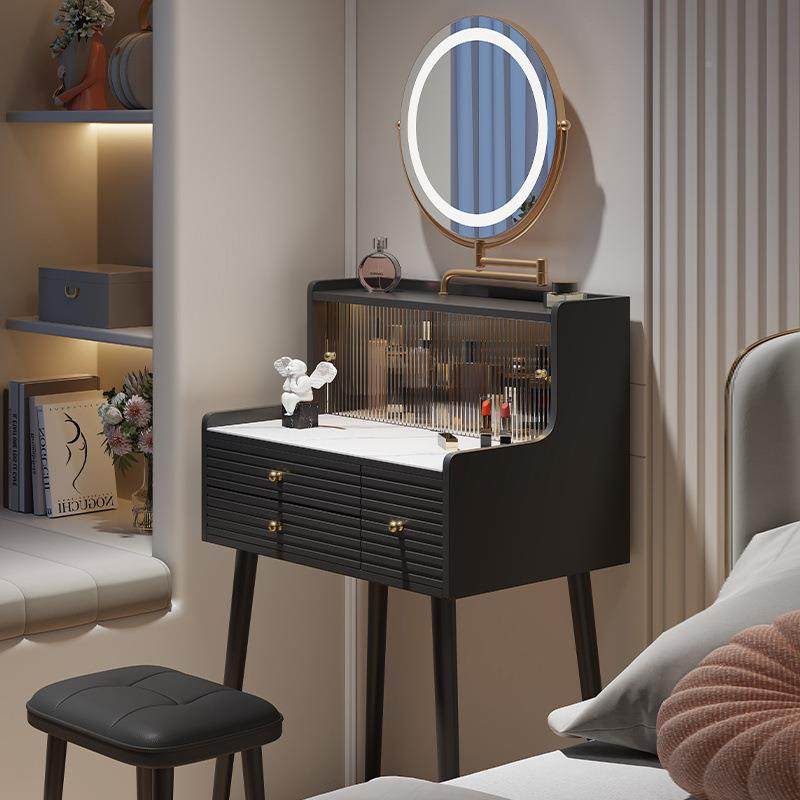 法式油奶风小型梳妆台60cm妆小NVI户台型卧室岩板化桌迷你化妆窄,电子元器件市场,其它元器件,淘宝优惠券,粉丝福利购,淘宝优惠卷