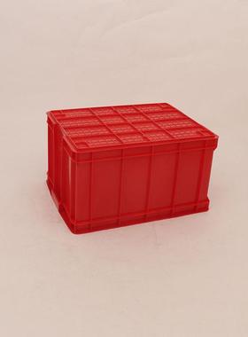 塑胶大号0红周色转深箱700-39大号红色运转DEK箱结实分类中转方框