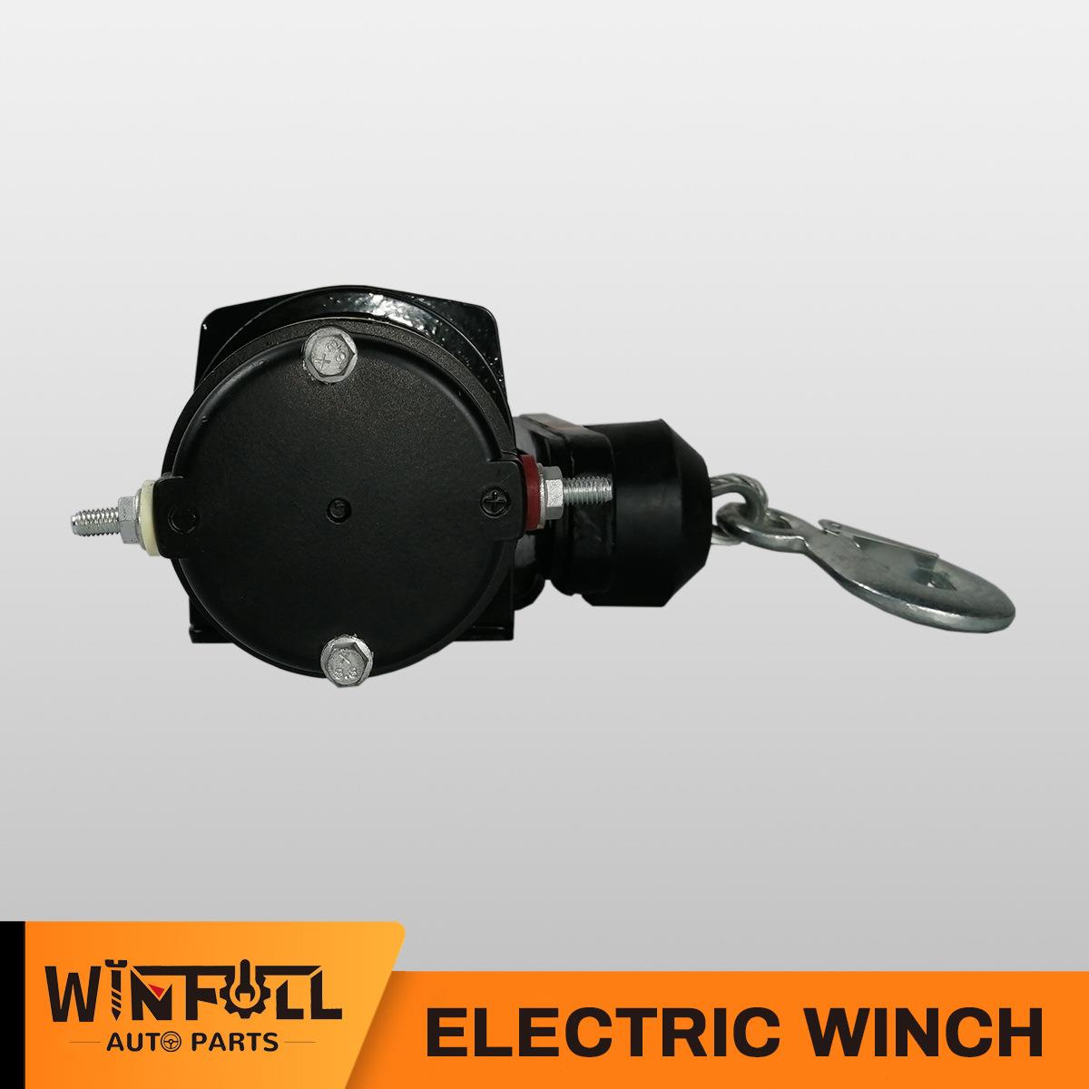 2500LB钢丝绳尼U龙绳电动2绞盘ATVTE1V24电V越野可拆卸41动绞盘