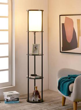 地灯厅卧室书房新中式40477客简约现代日置物灯架沙发落边角几设