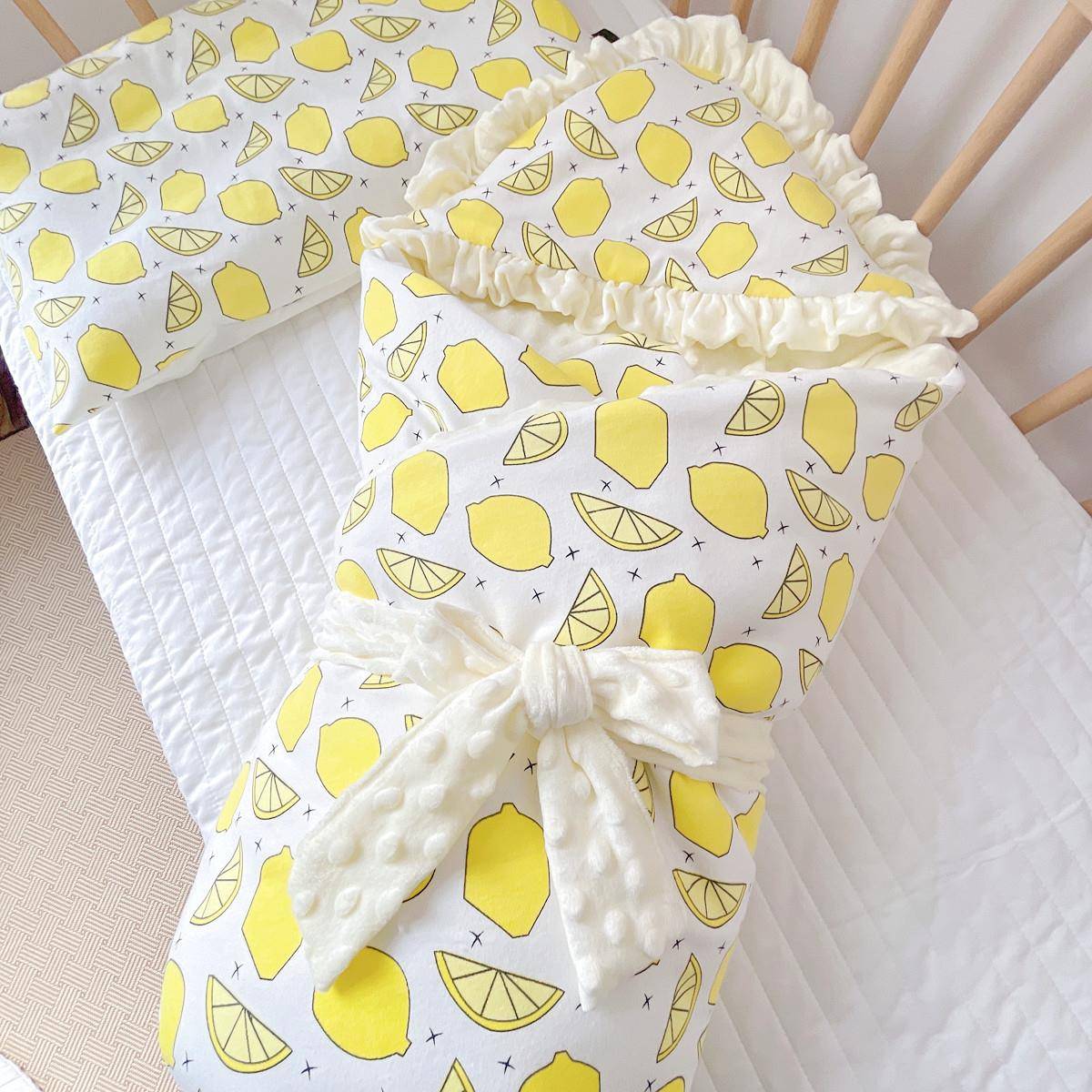 棉221112豆婴儿抱被新生宝儿包被春秋冬季初生包单纯宝豆绒包裹被